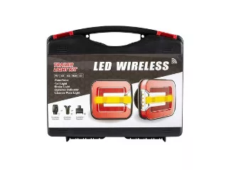 725345 Luminex 2x LED-es hátsó mágneses, vezeték nélküli csoportos lámpa szett, 3 kamrás, 12V + WIFI