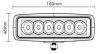 725689 Luminex LED Munkalámpa - 1260 Lumen, 9-33V + 0,35 M kábel - pont fény