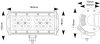 725698 Luminex LED Munkalámpa - 2500 Lumen, 10-24V + 0,5 m kábel