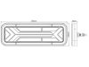 725860 Luminex LED Hátsó lámpa dinamikus jelzővel + 0,3 m kábel - jobb