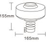 726053 Luminex LED sárga villogó – ufo 2000, 9-33V