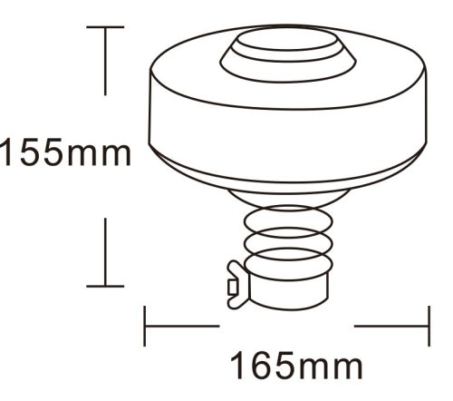 726053 Luminex LED sárga villogó – ufo 2000, 9-33V