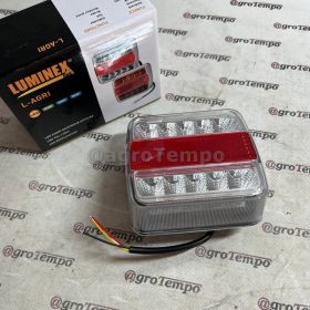   726180 Luminex  LED Hátsó lámpa 2 kamrás, 12V + 0,15 m kábel