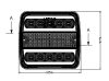 726180 Luminex  LED Hátsó lámpa 2 kamrás, 12V + 0,15 m kábel