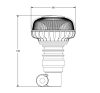 726202 Luminex LED sárga villogó, 12-24V