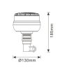 726207 Luminex LED bacons DIN rólusz szerelés, 9-33V
