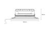 726208 Luminex LED bacons 3 csavaros felszerelés, 9-33V + 0,30 M kábel