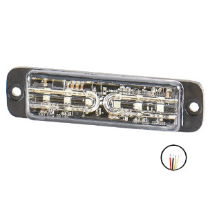 727396 Luminex LED FIGYELMEZTETÉS PIROS - PREDATOR 2000, 9-33V + 0,3 M KÁBEL