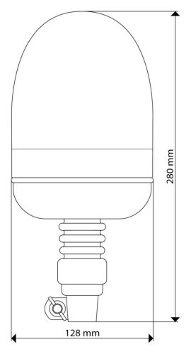 727432 Luminex LED sárga villogó, 9-33V