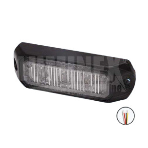 727451 Luminex LED FIGYELMEZTETŐ LÁMPA borostyánsárga, 9-33V + 0,3 M KÁBEL