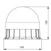727458 Luminex LED sárga villogó, 9-33V