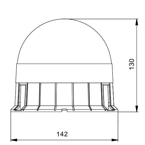 727458 Luminex LED sárga villogó, 9-33V