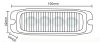 727467 Luminex LED Lámpa VILÁGOS KÉK, 9-33V + 0,15 M KÁBEL