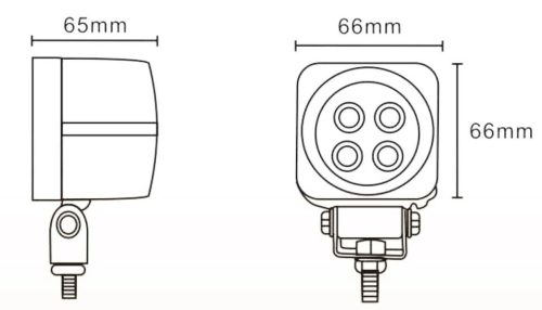 727470 Luminex LED Munkalámpa - 780 Lumen, 9-33V + 0,35 m kábel
