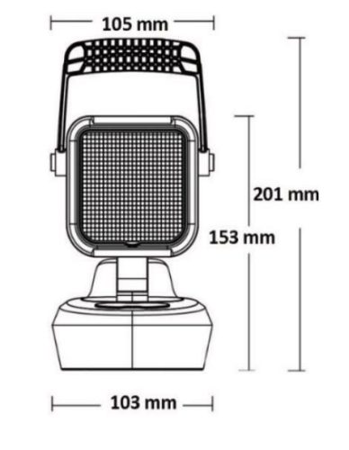 728272 Luminex LED töltős Munkalámpa, ADR-hez megfelelő - 650 Lumen, 9-33V