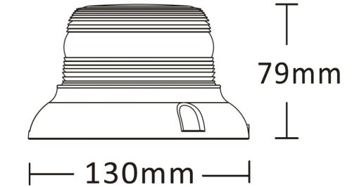 729900 Luminex LED sárga villogó, 12-24V