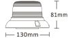729907 Luminex LED sárga villogó, 9-33V