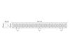 729931 Luminex LED Munkalámpa kombo - 17820 Lumen, 9-32V + 0,25 m kábel