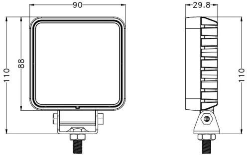 729950 Luminex LED-es Munkalámpa kapcsolóval - 1200 Lumen, 9-32V + 2 m kábel