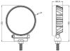 729951 Luminex LED Munkalámpa kapcsolóval - 1800 Lumen, 9-32V + 2 m kábel