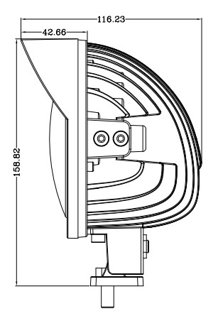 729955 Luminex LED Munkalámpa - 7410 Lumen, 10-30V + 0,3 m kábel