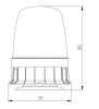 729961 Luminex LED sárga villogó giant 12-24V
