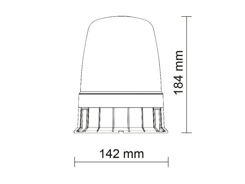 729973 Luminex LED sárga villogó giant 12-24V