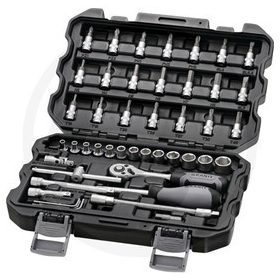 7301004 GRANIT BLACK EDITION Dugókulcskészlet 1/4" - 45 db, metrikus   7301004 GRANIT BLACK EDITION Dugókulcskészlet 1/4" - 45 db, metrikus