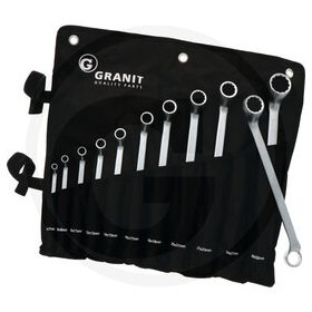 7301349 GRANIT BLACK EDITION Készlet kettős csillagkulcsok, 6-32 mm - 11 részes   7301349 GRANIT BLACK EDITION Készlet kettős csillagkulcsok, 6-32 mm - 11 részes