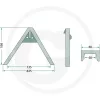 77875513 GRANIT Adapterháromszög