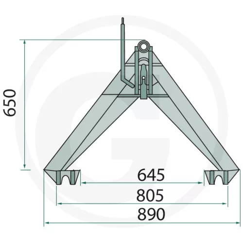 77875517 GRANIT Függesztő háromszög