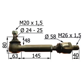 802749 Komplett összekötő rúd