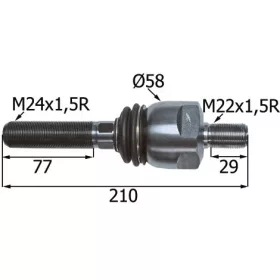 802762 Axiálcsukló