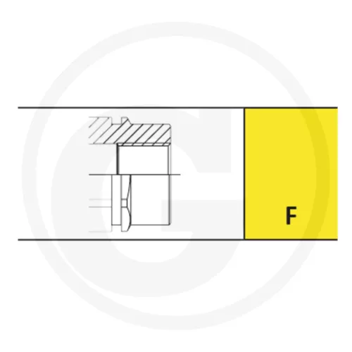 86002003 Faster P206 aljzat BM 2x 1/2" BSP DN10