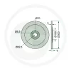951498N Kramp Sima tárcsalap 300 x 3,0 mm
