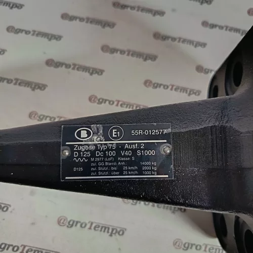 9916538B Rühlicke vonószem Ø40 mm flanszos, 8 lyuk, 110x100 mm, DIN 74054-40D (125 kN)