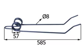 AC495754 KVERNELAND Magtakaró pálca
