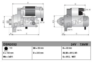 DSN2032 Denso Önindító