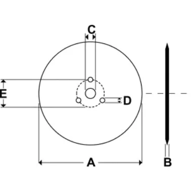 HD216002 Non Original Parmiter tárcsa 20" 1 9/32"