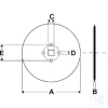 HD216012 Non Original Parmiter tárcsa 24 "x1 5/8" SQ