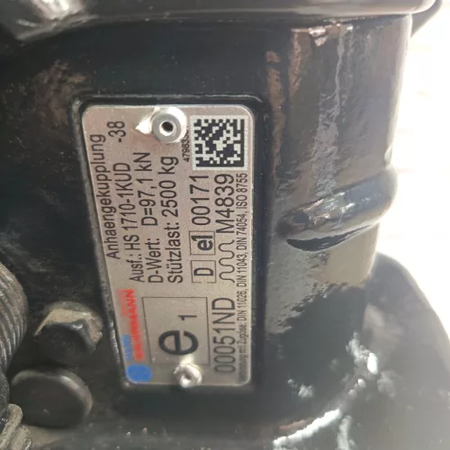 HS17101KU Sauermann vonófejbetét - Ø 40 mm-es vonószem,Ø 38 mm-es csapszeg