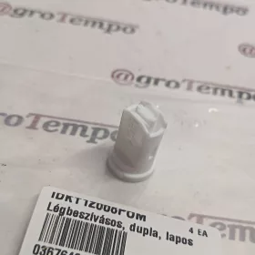   IDKT12008POM Lechler Légbeszívásos, dupla, lapos szórású fúvóka, IDKT 120° 08, fehér műanyag