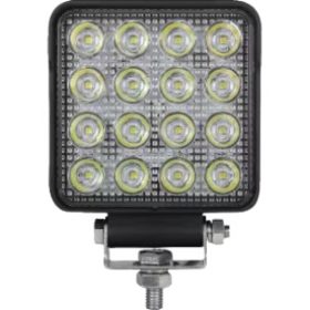   LA10024 KRAMP LED-es munkalámpa, 25 W, 3040 lm, négyzet, 10/30 V, 108x48x108 mm, spot, 16 LED-es