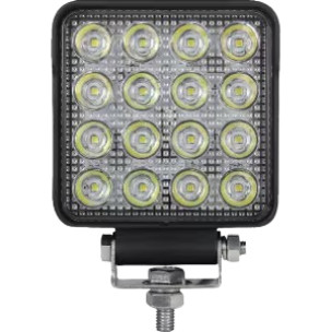 LA10024 KRAMP LED-es munkalámpa, 25 W, 3040 lm, négyzet, 10/30 V, 108x48x108 mm, spot, 16 LED-es