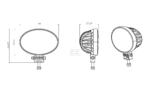LA10039 Kramp munkalámpa 39 W, 3510 lm, ovális