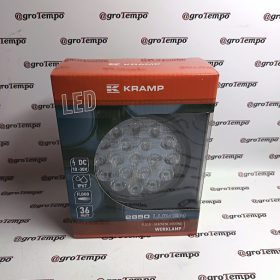   LA10046 LED-es munkalámpa, 36 W, 2850 lm, kerek, 10/30 V, Ø113,9 mm, fényvető, 18 LED-es, Kramp