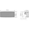 LA10048 KRAMP LED-es munkalámpa, 42 W, 3800 lm, téglalap, 10/30 V, 140,2x41,8x57,2 mm, fényvető