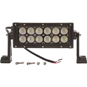 LA10302 KRAMP LED-es munka-fényhíd, 36 W, 3060 lm, téglalap, 12/24 V, fehér, 198,6x79,5 mm, vezetékes, fényvető, 12 LED-es