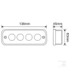 LA10431 KRAMP LED-es munkalámpa 20 W, 1750 lm, téglalap