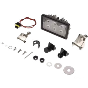 LA10512 KRAMP 6 LED-es munkalámpa, 30 W, 2400 lm, téglalap alakú, 10/30 V, H11 csatlakozó, szórt fényű